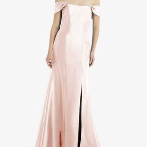 Alfred Sung Style D793. Size 6 R. Color blush (F6) Slight alteration on hem